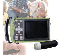 Échographe Vétérinaire Portable Avec Sonde 3,5 Mhz,Pour Porcs Et Ovins Echographie Appareil Grossesse Multifonction Ultrason B Portable Avec Affichage LED Pour Élevage De Bovins, Porcs, Chèvres