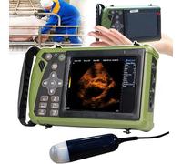 Échographe vétérinaire portable avec sonde linéaire 3,5 MHz - Machine à ultrasons étanche pour chèques de grossesse du bétail