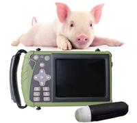 Échographe Vétérinaire Portable, Echographie Appareil Grossesse Multifonction Écran HD 5.6 Scanner À Ultrasons Vétérinaire Avec Sonde 3,5 MHz Pour Porcs, Moutons(Convex Array Probe)