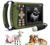 Échographe Vétérinaire Pour La Grossesse, Échographe Manuel, Avec Sonde Rectale De 3,5 MHz, Écran LCD 5,6 Pouces, Pour L'imagerie Des Truies, Brebis Gestantes(Machine+convex array probe)