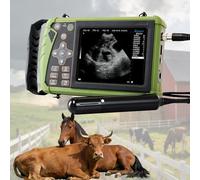 Échographe Vétérinaire Pour La Grossesse, Échographe Manuel, Avec Sonde Rectale De 3,5 MHz, Écran LCD 5,6 Pouces, Pour L'imagerie Des Truies, Brebis Gestantes(Machine+rectal probe)