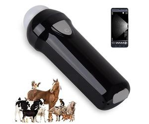 Échographe vétérinaire sans Fil - Kit d'échographie Portable en Mode B avec sondes Multiples | Détecteur de Gestation Portable pour porcs, Moutons et Chiens