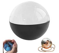 Échographie en cristal 3D, boule de cristal 3D de 6,9 cm avec son d'affichage électronique, sphère vidéo, sphère de mémoire, lecteur vidéo numérique personnalisé avec affichage numérique, affichage du