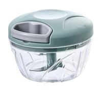 ECHOLEAF Hachoir à ail manuel rotatif 500/900 ml, coupe-légumes, trancheuse, broyeur à fruits et à ail, ustensile de cuisine, mixeur, hachoir à viande(Green,500ml)