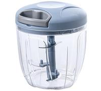 ECHOLEAF Hachoir à ail manuel rotatif 500/900 ml, coupe-légumes, trancheuse, broyeur à fruits et à ail, ustensile de cuisine, mixeur, hachoir à viande(Blue,900ml)