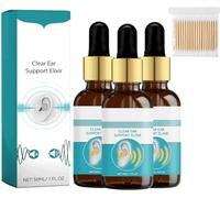 EchoPure Lot de 3 élixirs auriculaires biologiques Tinniease en spray pour soulager les acouphènes, soulager l'inconfort des oreilles