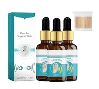 EchoPure Lot de 3 élixirs de soutien auditif bio pour acouphènes, soulagement des acouphènes pour soulager l'inconfort des oreilles
