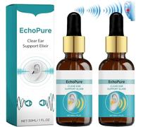 EchoPure Organic Ear Support Elixir - Tinniease Spray for Tinnitus, Tinnitus Relief for Ringing, Cleans The Ears, Portable Ear Care Sprays, Echo Ease Inhaler, Relieve Ear Discomfort (2pcs)
