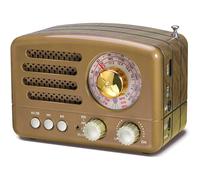Échos à travers le temps, radio transistor portable, faites revivre l'esprit du passé, basses renforcées pour un son riche, réception FM/AM/SW