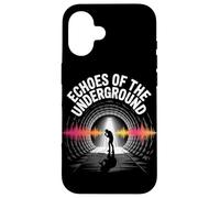 Echos de la Musique Punk Rock Underground Coque pour iPhone 16