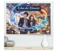 Echos der Elemente (hochwertiger Premium Wandkalender 2027 DIN A2 quer), Kunstdruck in Hochglanz: Zwischen Schulalltag und Herzklopfen erwacht die Magie