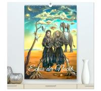 Echos der Nacht (hochwertiger Premium Wandkalender 2027 DIN A2 hoch), Kunstdruck in Hochglanz: Diese Sammlung präsentiert zwölf Kunstwerke im Stil ... und Mystik der Gothic-Ästhetik einfangen.