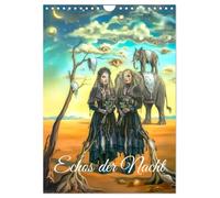 Echos der Nacht (Wandkalender 2027 DIN A4 hoch), CALVENDO Monatskalender: Diese Sammlung präsentiert zwölf Kunstwerke im Stil alter Meister, die die ... und Mystik der Gothic-Ästhetik einfangen.