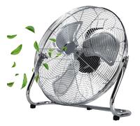 Echos Ventilateur de sol, diamètre 46 cm, débit d'air 102 m³/min, 1250 tr/min, 3 vitesses, ventilateur puissant, refroidisseur d'air, refroidisseur d'air, refroidisseur d'ambiance, ventilateur