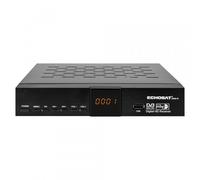 Echosat OM-20900M - Récepteur Satellite HD (DVB-S/DVB-S2, Lecteur multimédia USB, Scart, HDMI, écran 4 Chiffres, EPG, 2 × USB) - Noir
