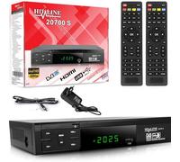 Echosat Récepteur Satellite HDMI péritel HD DVB S2 + 2 télécommandes, Satellite numérique (DVB-S/S2, HDMI, péritel, 2 x USB 2.0, Full HD 1080p) (préprogrammé pour Astra Hotbird et Türksat)