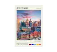 Echte Foto, Baltimore-afdruk, Baltimore Kunst Aan De Muur, Baltimore-poster, Baltimore-Foto, Baltimore-Posterafdruk, Baltimore-muurdecoratie, VS Poster sur toile Décoration murale Impression Tableaux