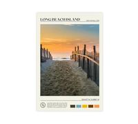 Echte Foto, Long Beach Island-Print, Long Beach Island-Kunst, Long Beach Island-poster, Long Beach Island-foto, New Jersey-Poster Toile Poster Wall Art Decor Print Picture Peintures 40,6 x 60 cm