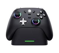 ECHTPower Manette PC Sans Fil, 1000Hz, Joystick Hall, RGB, Vibration, Batterie 800mAh, Compatible PC/Switch2 /Steam Deck/Android/iOS/TV EP01BK Noir