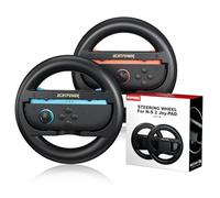ECHTPower Paire de Volants pour Switch 2, Volants de course pour Mario Kart World, Housse de volant pour jeu Mario Kart Switch 2, Accessoires de contrôleur Joy-Con pour poignée de volant