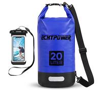 ECHTPower Sac Étanche 5L 10L 20L, Sac Étanche Nautique avec Sangle Réglable et Pochette Étanche pour Téléphone, Sac à Dos Imperméable Dry Bag Waterpoof Bateau/Canoë/Kayak/Natation/Plage/Voyage