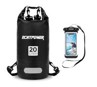 ECHTPower Sac Étanche 5L 10L 20L, Sac Étanche Nautique avec Sangle Réglable et Pochette Étanche pour Téléphone, Sac à Dos Imperméable Dry Bag Waterpoof Bateau/Canoë/Kayak/Natation/Plage/Voyage