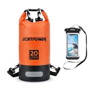 ECHTPower Sac Étanche 5L 10L 20L, Sac Étanche Nautique avec Sangle Réglable et Pochette Étanche pour Téléphone, Sac à Dos Imperméable Dry Bag Waterpoof Bateau/Canoë/Kayak/Natation/Plage/Voyage