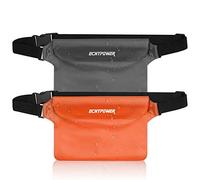 ECHTPower Sac étanche Etui Pochette Imperméable avec Sangle Réglable, Protéger Téléphone/Argent/Carte/Clé, Idéal pour Natation, Rafting, Kayak, Canotage, Camping, Randonnée