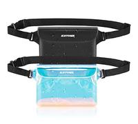 ECHTPower Sac étanche Etui Pochette Imperméable avec Sangle Réglable, Protéger Téléphone/Argent/Carte/Clé, Idéal pour Natation, Rafting, Kayak, Canotage, Camping, Randonnée
