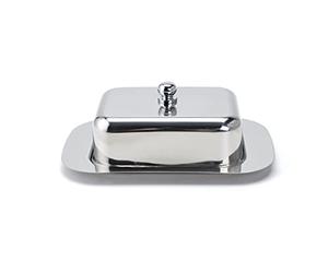 ECHTWERK Beurrier en acier inoxydable de haute qualité, beurre, avec couvercle, baratte à beurre pour le petit déjeuner et la cuisine, 250 g