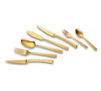 ECHTWERK EW-BS-0510G Couverts Avelino-Dorés, pour jusqu'à 6 personnes, 42 pièces, Acier inoxydable, Argent, 24.5 x 34.5 x 6.5 cm, Or