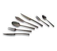 ECHTWERK EW-BS-0842S Avelino-Couverts noirs, pour jusqu'à 6 personnes, 42 pièces, acier inoxydable, 24.5 x 34.5 x 6.5 cm