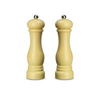 ECHTWERK Lot de 2 moulins à épices en plastique ABS de haute qualité, broyeur en céramique, moulin manuel, idéal pour les épices telles que le poivre, le sel et le piment, crème, 21 cm