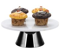 ECHTWERK Plateau à gâteaux en marbre (22 Ø, noir)