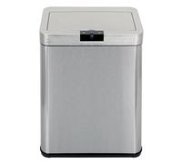 ECHTWERK Sensor poubelle, poubelle à capteur, Touchless poubelle, poubelle électrique, capteur de mouvement infrarouge, fonction Soft Close, corps en inox, capacité 48 litres, noir