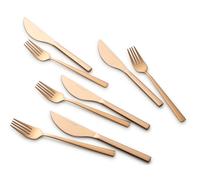 ECHTWERK Set de couverts à pizza « Bari » (8tlg, bronze)