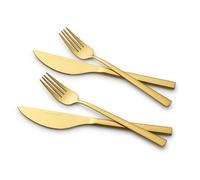 ECHTWERK Set de couverts à pizza « Bari » (or, 4pcs)