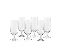 ECHTWERK Verres à bière, set de 6, 420 ml - tulipes à bière en cristal avec pied court et coupe ventrue, idéales pour les bières de fermentation basse, lavables au lave-vaisselle