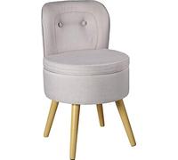 ECHTWERK "ׄVince Fauteuil, Fauteuil rembourré, Fauteuil scandinave, Dossier Haut, Rembourrage en Mousse Souple, pour Le Salon et Le Coin Lecture, Pieds en Bois, 42 x 42 x 71 cm, 6.2 kg, Gris