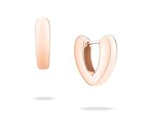 Echtzeit Boucles d'Oreilles Créole EJ-0003-E-19 IP or rose, 1,9 cm, Acier inoxydable, Pas de gemme