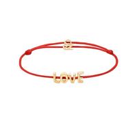 Echtzeit bracelet Puffy Love Letters - 21 cm, or/argent avec verschiedenen Farben- verstellbares Stoffarmband avec lettres en acier inoxydable - résistant à l'eau & hypoallergénique bijoux