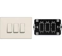 ECI 503R Fp Magic Support 3 places Module 503 places + plaque ivoire 3 places 503/3/R