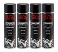 ECI Lot de 4 bombes de peinture pour voiture - Noir mat - 500 ml