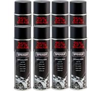 ECI Lot de 8 bombes de peinture pour voiture - Noir mat - 500 ml