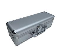 ECI Mallette en aluminium vide allongée pour instruments de mesure Argenté 30 x 10 x 10 cm, argenté, 30 cm, Moderne ou utilitarien
