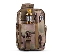 Ecigdiy Pochette tactique Molle Pochette de ceinture EDC compacte et polyvalente Avec étui pour téléphone portable iPhone 6/6S Pour équipement de plein air, camping, randonnée, Camouflage Acu.