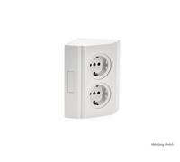 Eckbox 3,Aufbausteckdosenelement,Alu-Métalliques