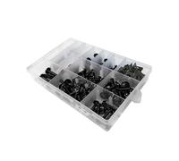 ECKBRJA 195 PCS M8 M7 M6 M5 Moto Kits Boulons Carénage Complet Vis Carrosserie Écrou pour Suzuki GSX-R GSXR 600 750 1000 K4 K5 K6 K7 K8 K9 Kit vis pour Moto(Noir)