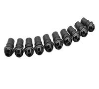 ECKBRJA 5mm 10Ps pour Suzuki Moto Pare-Brise Boulons Vis Écrou Kit Fixation Kit vis pour Moto(Noir)