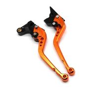 ECKBRJA Leviers d'embrayage de Frein de Moto pour KYMCO AK550 AK 550 2017-2020 Accessoires Moto Leviers d'embrayage Frein Courts/Longs(Longue Orange)